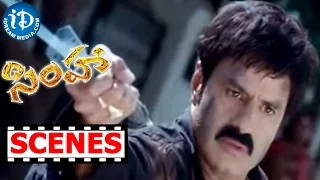 Simha Movie Scenes - Balakrishna Saves Sneha Ullal || Nayantara