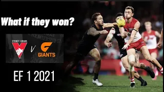 What If Sydney Beat Gws in the Elimination Final 2021