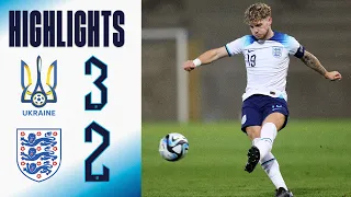 Ukraine U21 3-2 England U21 | Defeat For Young Lions In Stoppage-Time |  Highlights