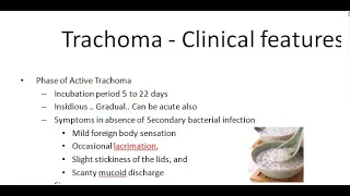 Ophthalmology 076 b Trachoma Clinical features Active Herbert follicle Progressive Pannus Leber cell