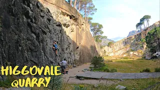 Rock climbing at Higgovale Quarry, Cape Town