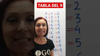 Tabla del 9 😜Truco fácil para aprender la tabla del 9