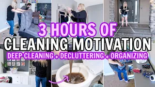 EXTREME DEEP CLEAN, DECLUTTER & ORGANIZE | CLEANING MOTIVATION MARATHON | 3 HOUR CLEAN WITH ME