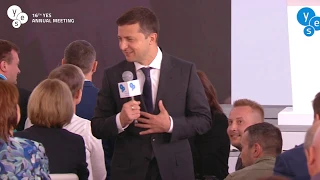 Volodymyr Zelenskyy’s, President of Ukraine, speech at the 16th YES Annual Meeting