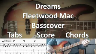 Fleetwood Mac Dreams. Bass Cover Score Tabs Chords Bass: John McVie