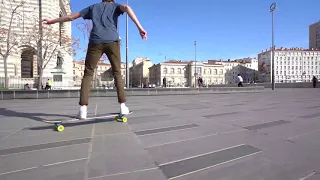 LONGBOARD DANCING A MARSEILLE - Spot La Major #LongboardMarseille #Longboarddancing