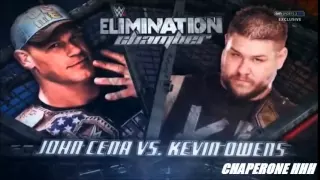 WWE Elimination Chamber 2015 Match Card John Cena Vs Kevin Owen