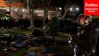 BREAKING: Police Start Detaining UCLA Protestors, Dismantling Encampment After Overnight Standoff