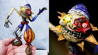 Making Eclipse: The Dark Side of the Sun and Moon Sculptures Timelapse Fnaf Security Breach Ruin DLC