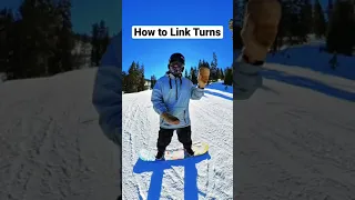 How to Link Turns Snowboarding // under a minute