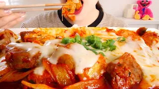 ASMR Cheese and Pork Kimchi【English subtitles】Eating Sounds/mukbang