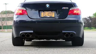 BMW E60 M5 with Corsa Exhaust screams to redline!!