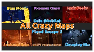 Flood Escape 2 All 6 Crazy Maps Solo on Mobile (As of 07/12/2023)