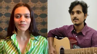 Yaman || Duo with Nirali kartik🎙️🎸 Bandish || Aeri Aali Piya Bin  || #shorts || #youtubeshorts