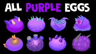 All PURPLE Eggs | My Singing Monsters | MonsterBox in Incredibox