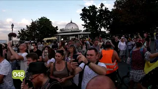 Одесситы вышли на митинг, чтобы поддержать протестующих в Беларуси