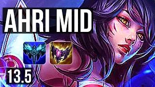 AHRI vs LUX (MID) | 9/2/19, 900+ games, 900K mastery | KR Master | 13.5