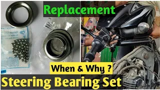 noise problem from handle || bike steering bearing set || Ball racer set || Replacement in Pulsar