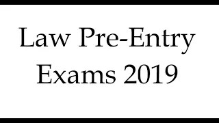 MAKERERE UNIVERSITY - FINAL LAW PRE ENTRY EXAMS 2019