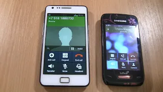 Over the Horizon Incoming call & Outgoing call at the Same time Samsung S2 + Samsung Wave Y