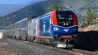 Amtrak ALC-42 Locomotives on the Coast Starlight Train - Oregon