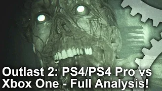 [4K] Outlast 2 PS4/ PS4 Pro vs Xbox One Graphics Comparison  + Frame-Rate Test