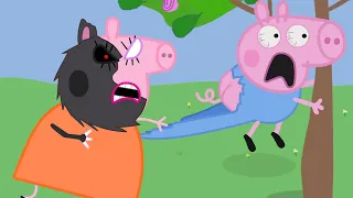 OH GEORGE!!!! - When Peppa And George Tease The Dog | Peppa Pig Funny Animation