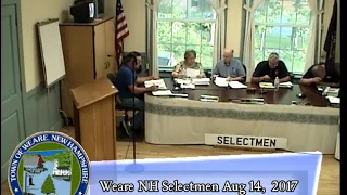 Aug 14, 2017 selectmen