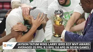 Jayson Tatum Dominates Heat, Wins Larry Bird Eastern Conference Finals MVP Award