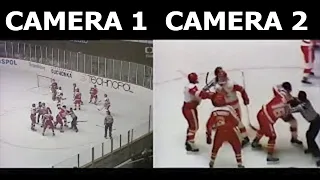 Brutal Team Fight | Canada vs USSR | 2 Camera Angles | 1987 World Junior Championship | Full Fight