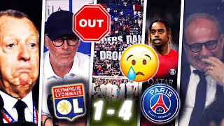 LES ÉNORMES RÉACTIONS LYON 1-4 PSG : L'OL DERNIER, BARCOLA SIFFLÉ, BANDEROLES ET LAURENT BLANC VIRÉ?