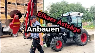 Obsthof Raddatz - Endlich gehts los! Der Fendt 208V Vario mit dem Elkaer I ERSTMAL ANBAUEN!