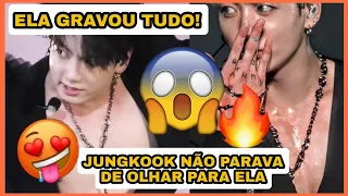 JUNGKOOK NÃO PARAVA DE OLHAR PARA ESSA MULHER DURANTE O SHOW! 😱😱😱 MAIORES INTERAÇÕES DE FÃS COM BTS!