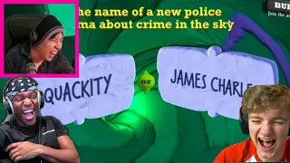 James Charles Pops Off At Quiplash ft.KSI Tommyinnit Quackity & Dream SMP