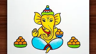 Ganpati Bappa Drawing || Ganesh Chaturthi Special Drawing|| Ganesha Drawing Step by Step..