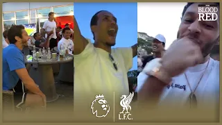 Liverpool players CELEBRATE together as Premier League 2019/20 CHAMPIONS