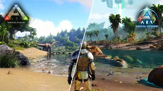 Ark Survival Evolved vs Ark Survival Ascended Graphics Comparison (EPIC Graphics Settings)