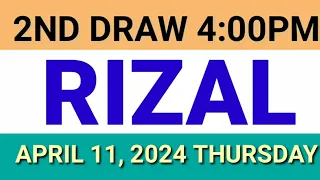 STL - RIZAL April 11, 2024 2ND DRAW RESULT