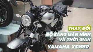 Cách chỉnh độ sáng màn hình và thay đổi thời gian trên Yamaha XS155R