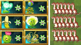 PVZ 2 Challenge - All kinds of plants use plant food Vs. 100 ice weasels,who will win?