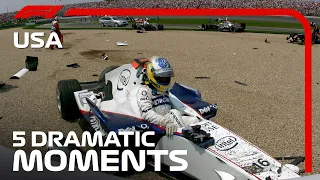 Top 5 Dramatic Moments | United States Grand Prix