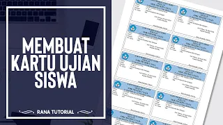 Membuat Kartu Ujian Siswa secara Massal dengan Cepat | Tutorial Microsoft Word