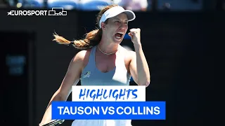 Danielle Collins fights back to beat Claura Tauson | Eurosport Tennis