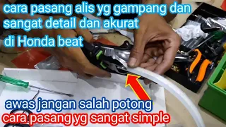 cara pasang LED alis running di Honda beat sangat akurat dan detail