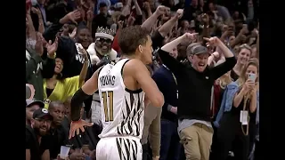 Trae Young Sinks Game-Winner, Breaks out LeBron's "Silencer" Celebration vs. Sixers