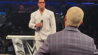 Cody Rhodes ready to smack The Rock as he talks about Dusty Rhodes & Mami Rhodes at WWE Hall of fame