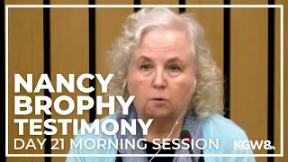 Romance novelist Nancy Brophy testifies in murder trial | Live stream