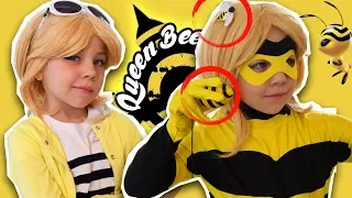 Cosplay Queen Bee and Chloe Bourgeois from LadyBug! How to make a comb The bee stone and a trompo