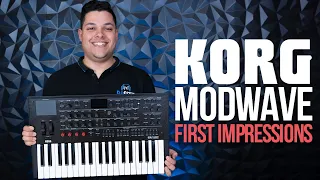 Korg Modwave Wavetable Synthesizer - FIRST IMPRESSIONS & DEMO!