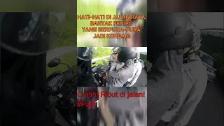 Crash Ribut di Jalan! Part 1 - Motovlog Jakarta #shorts #motovlog #motovlogindonesia